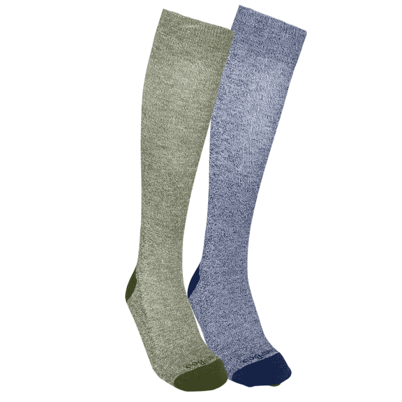 Bam+Boo 2 Pack Graduated 15/20 mmHg Bamboo Viscose Men & Women’s Knee-High Compression Socks