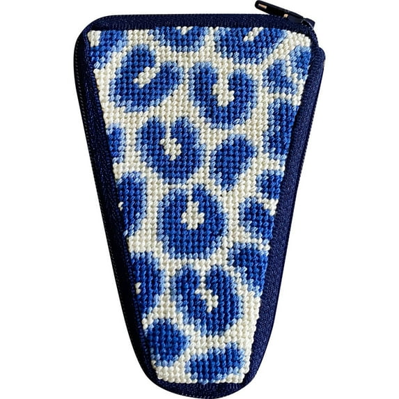 Navy Leopard Scissors