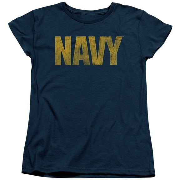 Navy - Logo - Women's Short Sleeve Shirt - Small