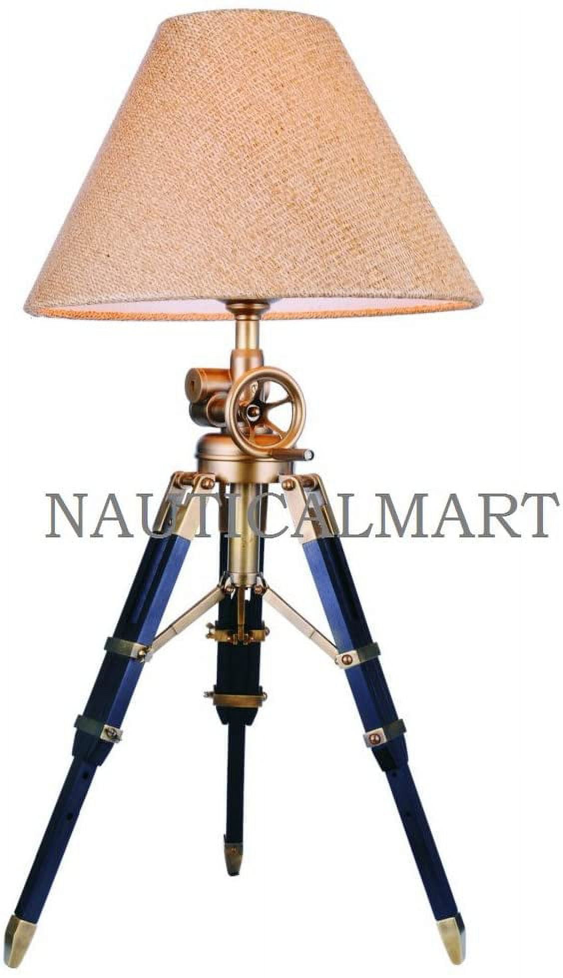 Navy Marine Tripod Table Lamp by Nauticalmart