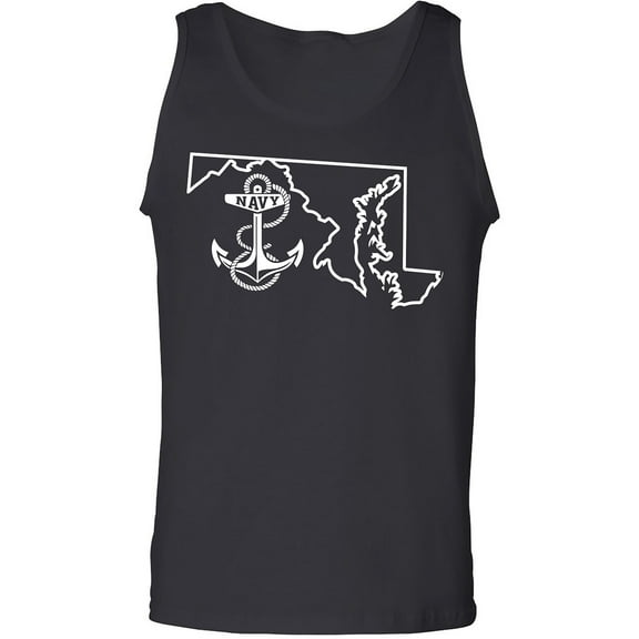 Navy Maryland Adult Tank Top