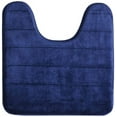 thumbnail image 1 of WPM Soft & Cozy Bath Rugs U-Shaped Non-Slip Navy Memory Foam Contour Mat, 20" x 24", Absorbent, 1 of 3
