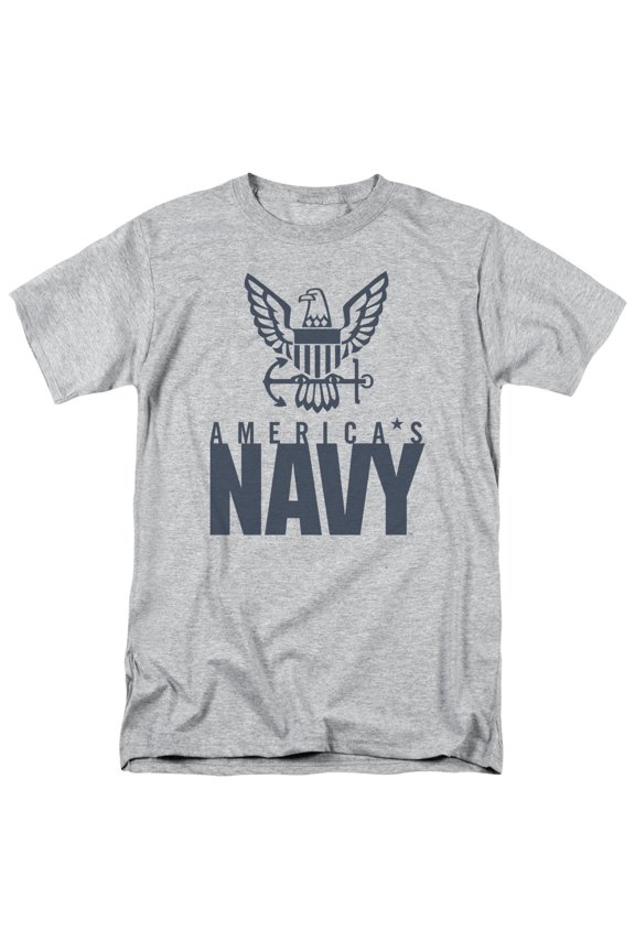 Navy Men's  Eagle Logo T-shirt Blue