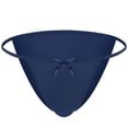 thumbnail image 1 of VONCOS Navy Mens Thong Underwear - Ultra Soft & Stretchy Male Thong, Low Rise Comfortable G-String, One Size Fits Most,Size Free Size, 1 of 1