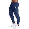 thumbnail image 1 of Navy Mens Track Athletic Brunch Jogger Going Out Trousers Pants for Man Spandex Thin Paperbag Straight Leg Long Leg Summer Fall Trousers Pants 2026 Clothing Fashion XL, 1 of 4