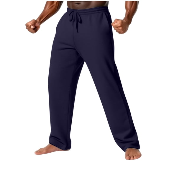 Navy Mens Track Athletic Lounge Jogger Pants for Mens Ruched Paperbag Straight Leg Basic Long Leg Summer Fall Pants 2026 Soft Comfy Clothes Fashion Country Concert XXL