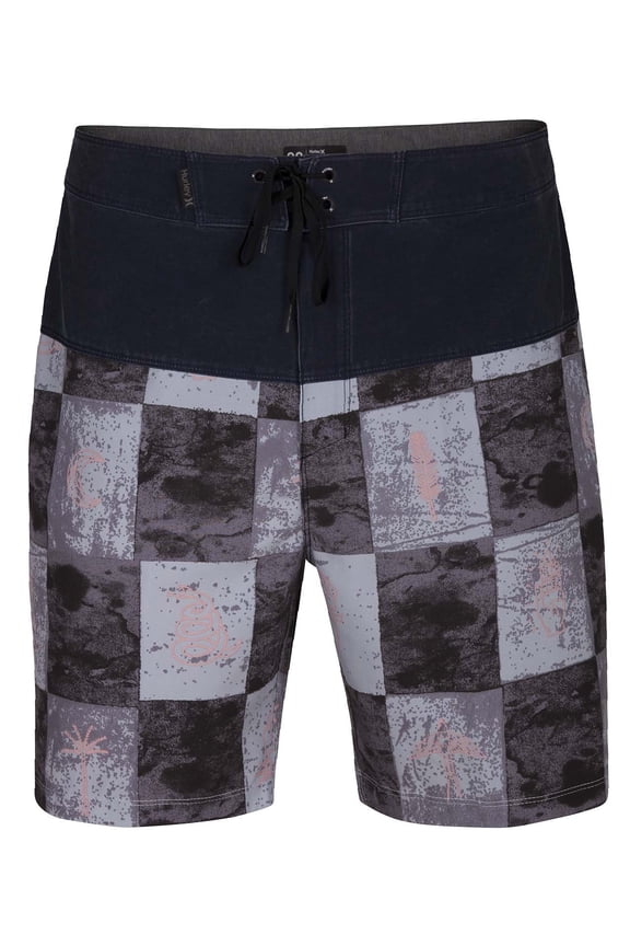 Navy Mens Trunks Phantom Surf Check Swimwear 40