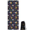 thumbnail image 1 of Navy Mexican Skull Pattern Hot Yoga Mat Towel Non Slip for Hot Yoga - Quick-Drying Yoga Mat Cover with 4 Corner Pockets with Travel Bag - Hot Yoga Towel Non Slip Grip Moisture Wicking Sweat 70"x26", 1 of 6
