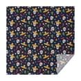 thumbnail image 1 of Navy Mexican Skull Pattern Square Tablecloth,Waterproof Square Table Cover,Wipeable Spillproof Washable Table Cover for Home Kitchen Party Decor 42"X42"(107x107cm), 1 of 6