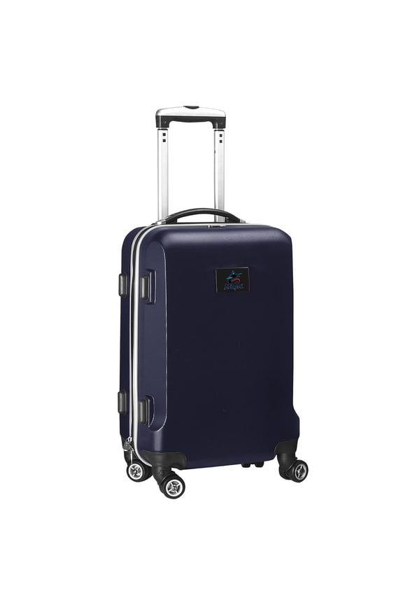 Navy Miami Marlins 20" 8-Wheel Hardcase Spinner Carry-On
