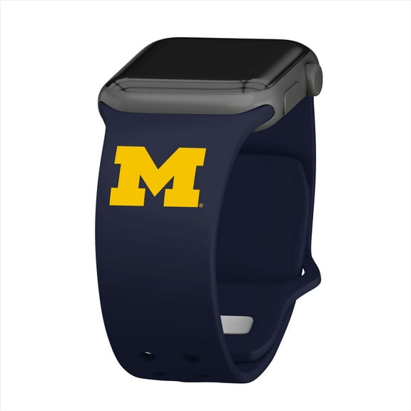 Wolverines Silicone Watch Band for Apple Watch - (42/44/45/49mm(46mm Series 10/11) by Affinity Bands
