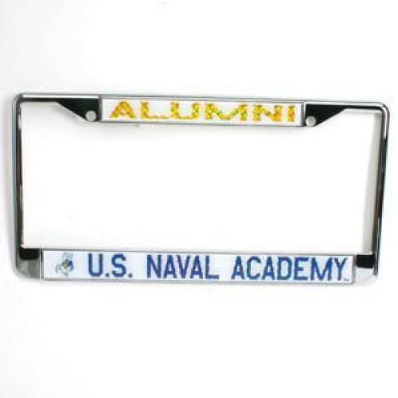 Navy Midshipmen Alumni Metal License Plate Frame W/domed Insert