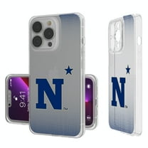 Navy Midshipmen Linen Logo iPhone Clear Case