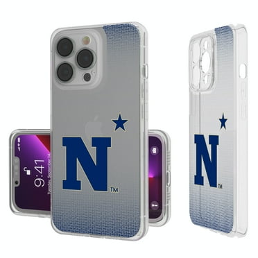 Navy Midshipmen Linen Logo iPhone Clear Case