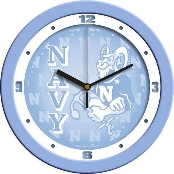 Navy Midshipmen NCAA Wall Clock (Blue)