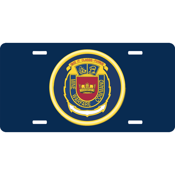Navy Mine Warfare Command License Plate