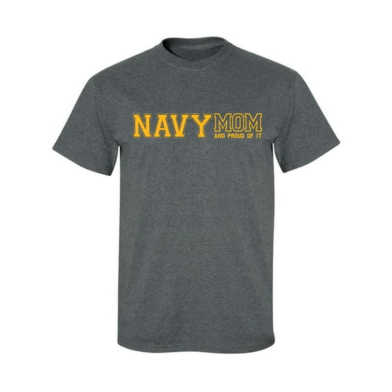 Navy Mom And Proud Of It Adult Short Sleeve T-shirt
