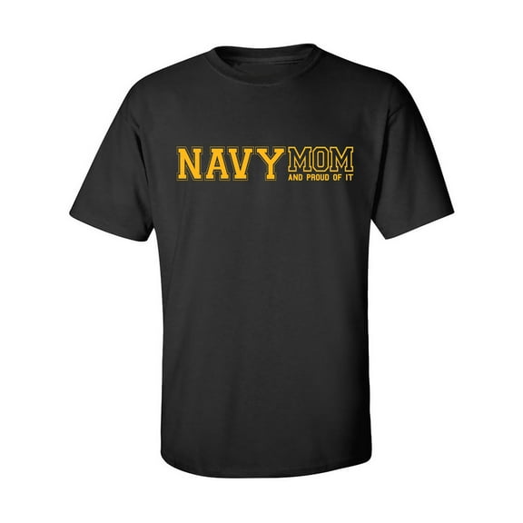 Navy Mom And Proud Of It Adult Short Sleeve T-shirt