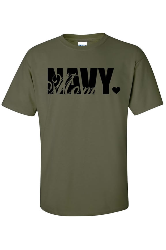 Navy Mom Short Sleeve T-Shirt