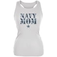 thumbnail image 1 of Navy Mom White Juniors Soft Tank Top - Small, 1 of 1