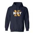 thumbnail image 1 of Navy 'N' Adult Hooded Sweatshirt, 1 of 3