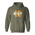 thumbnail image 1 of Navy 'N' Adult Hooded Sweatshirt, 1 of 3