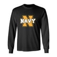 thumbnail image 1 of Navy 'N' Adult Long Sleeve T-shirt, 1 of 3