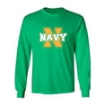 thumbnail image 1 of Navy 'N' Adult Long Sleeve T-shirt, 1 of 3