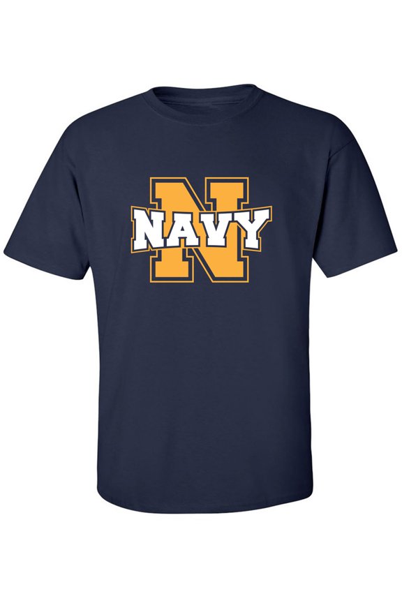 Navy 'N' Adult Short Sleeve T-shirt