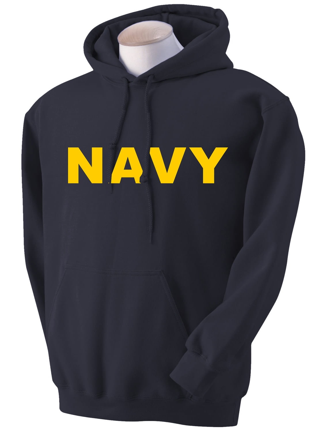 Navy NAVY Hooded Sweatshirt with gold print