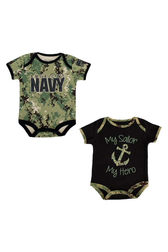 NAVY NWU III 2 PK BODYSUITS