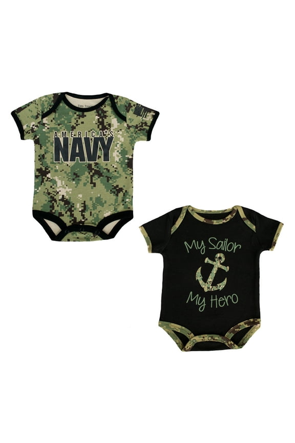 NAVY NWU III 2 PK BODYSUITS