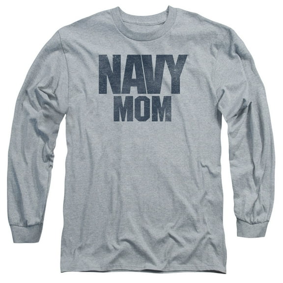 Navy - Navy Mom - Long Sleeve Shirt - X-Large