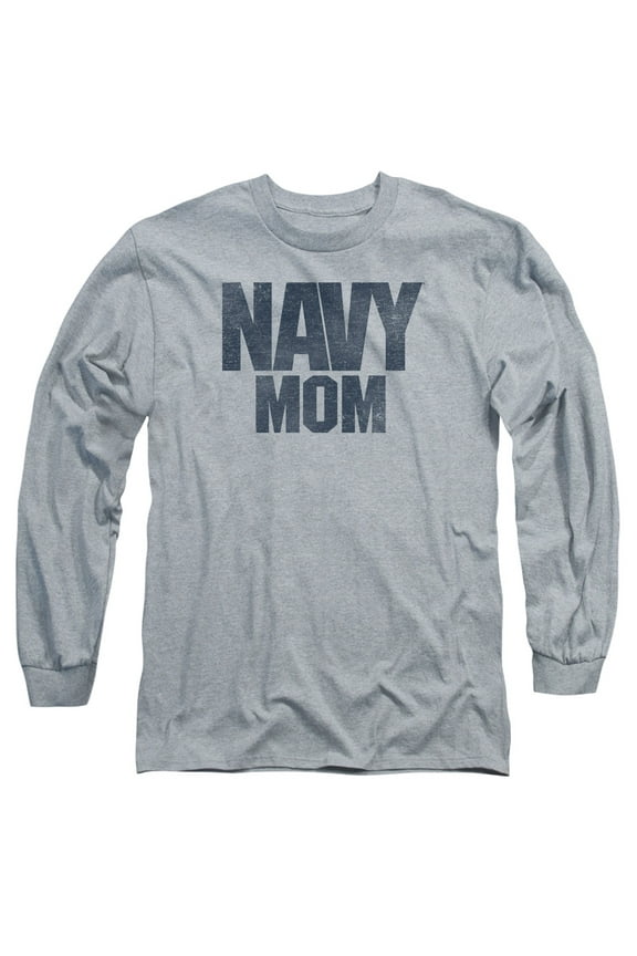 Navy - Navy Mom - Long Sleeve Shirt - X-Large