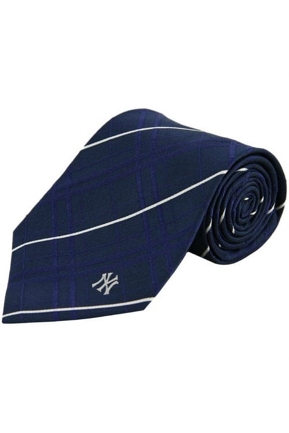 Navy New York Yankees Oxford Woven Tie