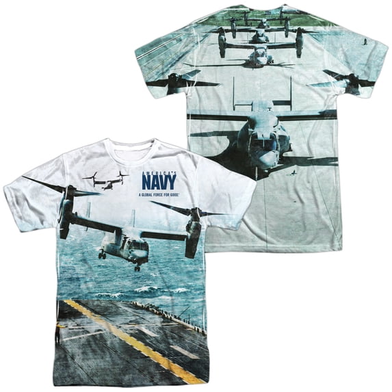 Navy Osprey Unisex Adult Sublimated Costume T Shirt (Front/Back), X-Large