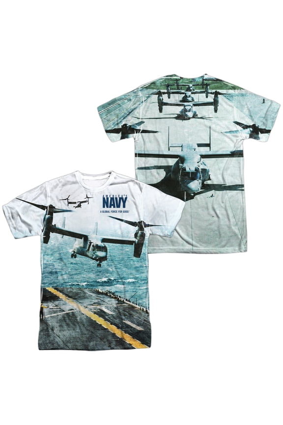 Navy Osprey Unisex Adult Sublimated Costume T Shirt (Front/Back), X-Large