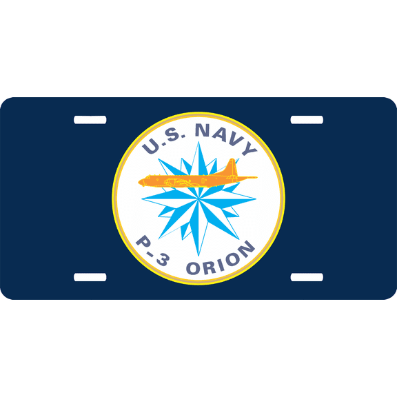 Navy P-3 Orion License Plate