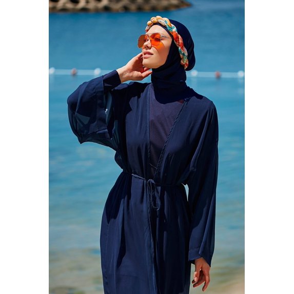 Navy Pareo Kimono P2343 USA