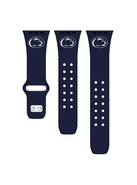 Navy Penn State Nittany Lions Logo Silicone Apple Watch Band