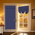 thumbnail image 1 of Navy Polyester Blackout Roman Window Shade Light Blocking Temporary Sun Curtain For Bedroom Home Office Small Apartment Interior Window Decor 68.1*26In, 1 of 5