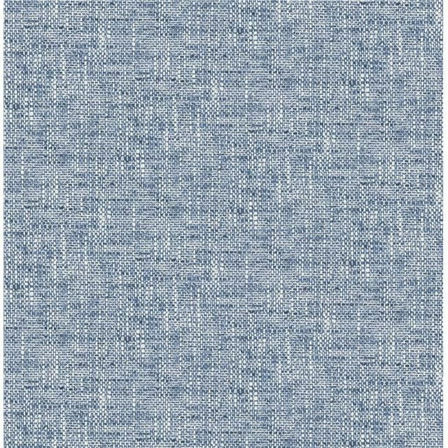 Navy Poplin Texture Peel & Stick Wallpaper