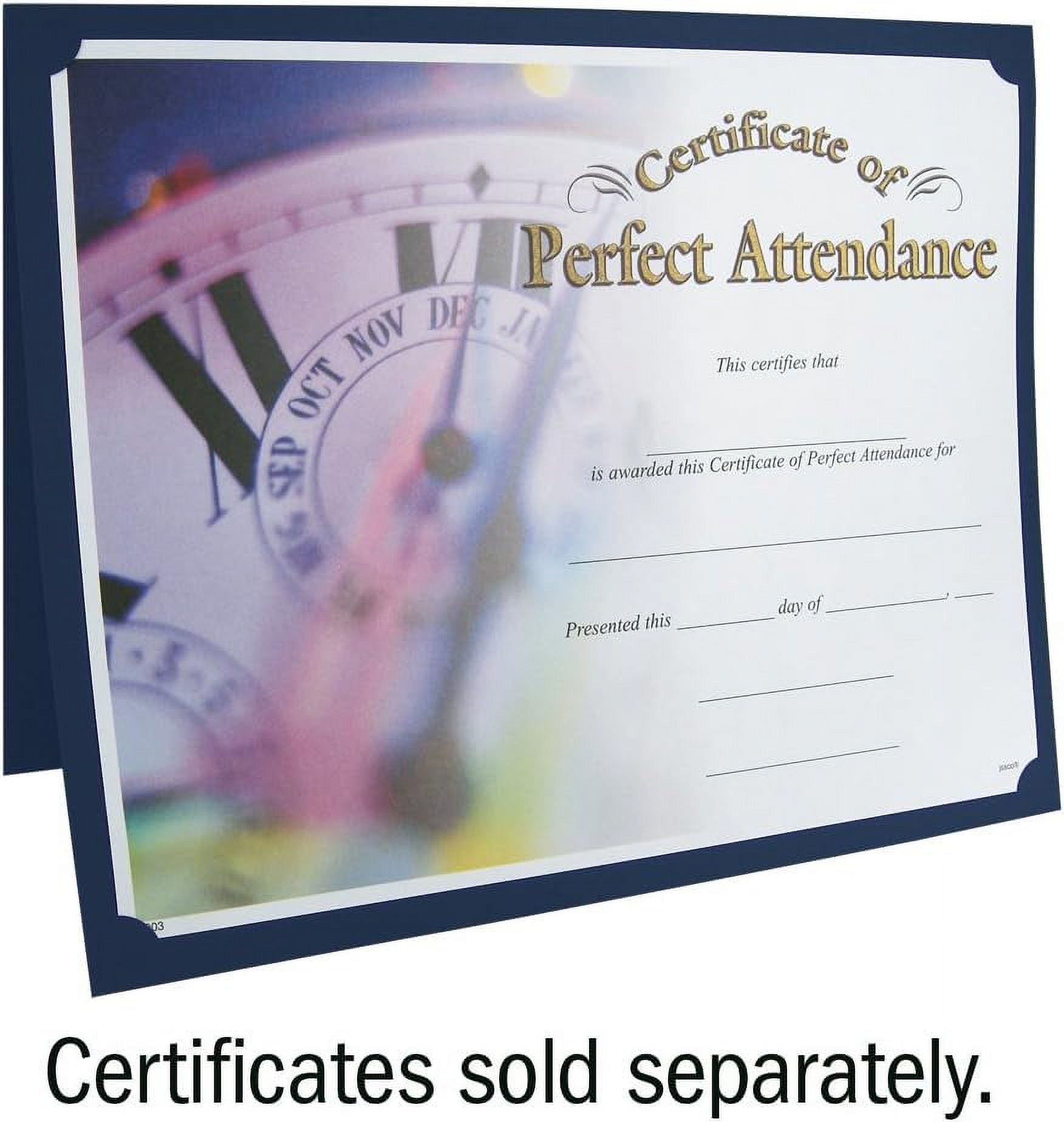 Navy Presentation Folder With Paw Set Of 50 Academic Certificate