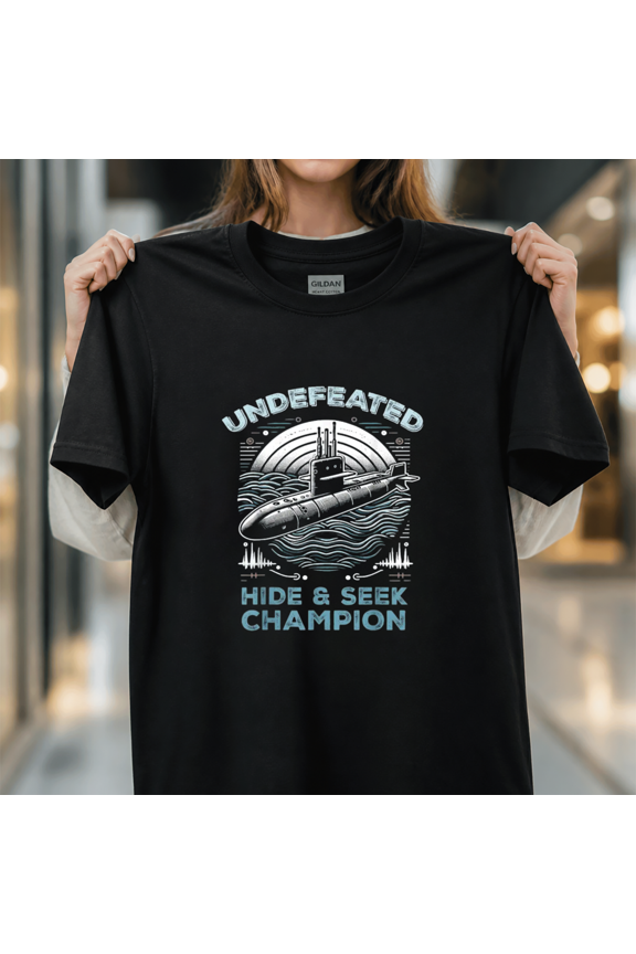 Navy Pride Submariner Undefeated Deep Sea Stealth Military Unisex T-Shirt, S-5XL
