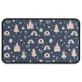 thumbnail image 1 of Navy Princess Castle Pattern Door Rugs,Washable Non Slip Door Mats Indoor,Decorative Door Mats,Entry Mat Indoor for Entrance,Bedroom,Kitchen,Bathroom,30"x17", 1 of 6