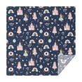 thumbnail image 1 of Navy Princess Castle Pattern Square Tablecloth,Waterproof Square Table Cover,Wipeable Spillproof Washable Table Cover for Home Kitchen Party Decor 60"x60"(152x152cm), 1 of 6