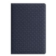 thumbnail image 1 of Navy Quilted Leather Business Notebook, Lay Flat Lined Journal with Ribbon Bookmark for Work, 8X6In, 1Pcs, 1 of 4