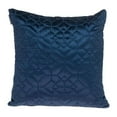 thumbnail image 1 of Navy Quilted Velvet Geo Decorative Throw Pillow, 1 of 1