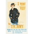 thumbnail image 1 of Navy Recruitment poster Metal Print 12"x16" Large Print on Metal 12x16 Square Adults Z Posters, 1 of 3