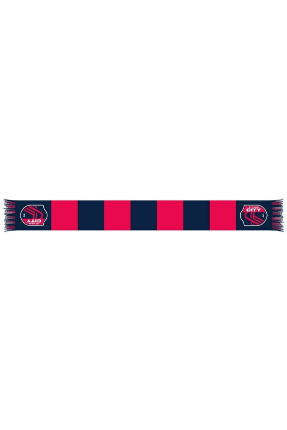 Navy/Red St. Louis City SC Team Bar Knit Scarf